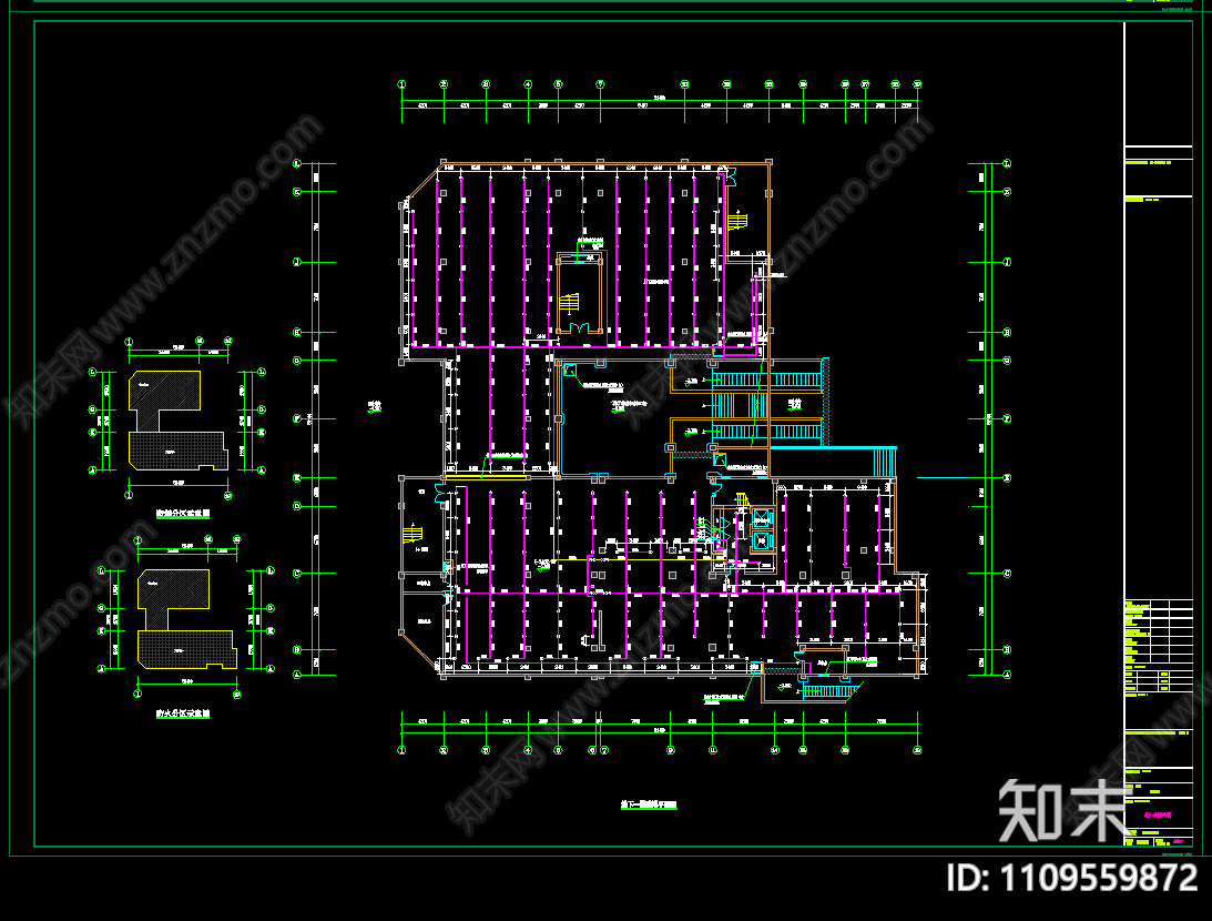 农贸批发市场综合办公楼给排水设计图施工图下载【ID:1109559872】