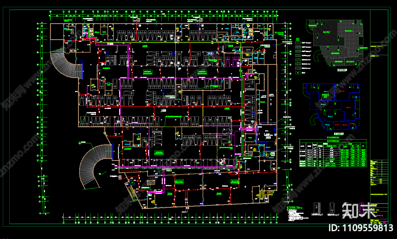 农贸批发市场综合地下室给排水设计施工图下载【ID:1109559813】
