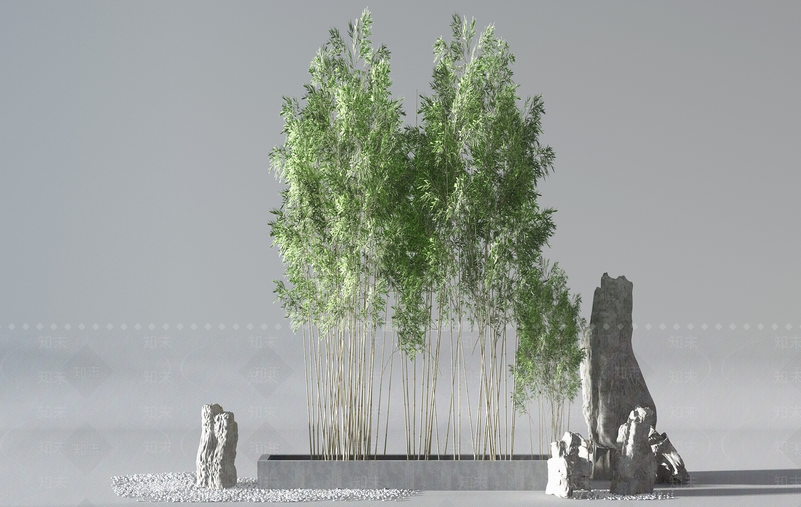 新中式花坛3D模型下载【ID:1109582874】