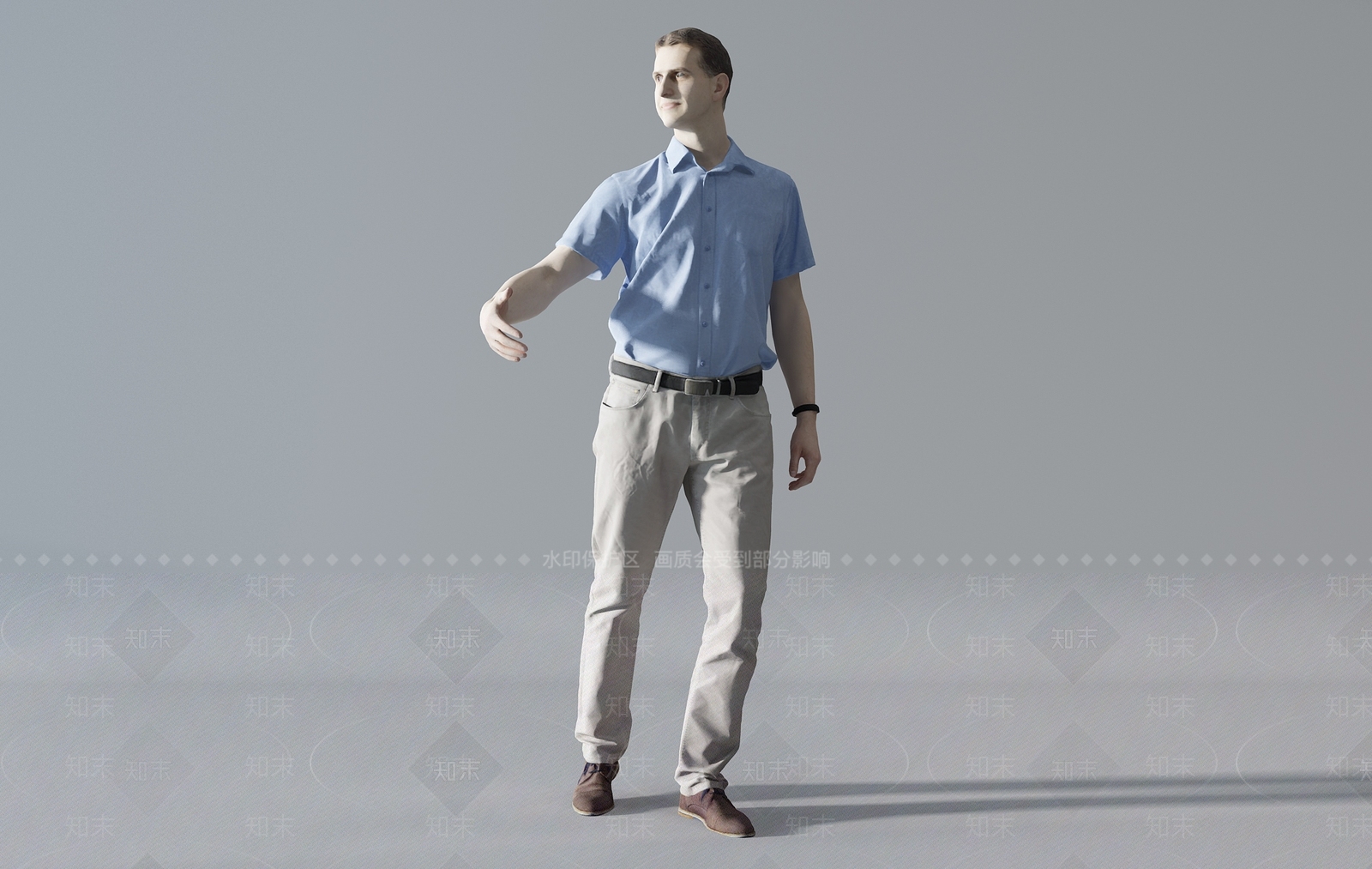 现代男人3D模型下载【ID:1109582656】