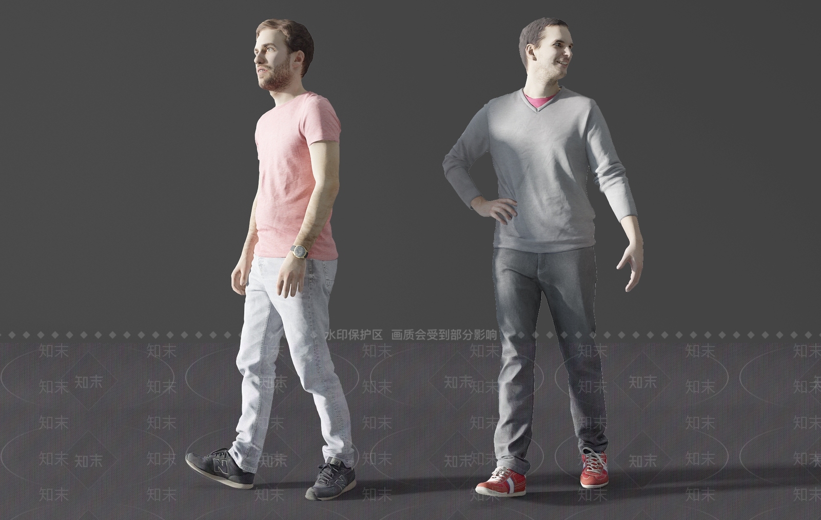 现代男人3D模型下载【ID:1109582622】