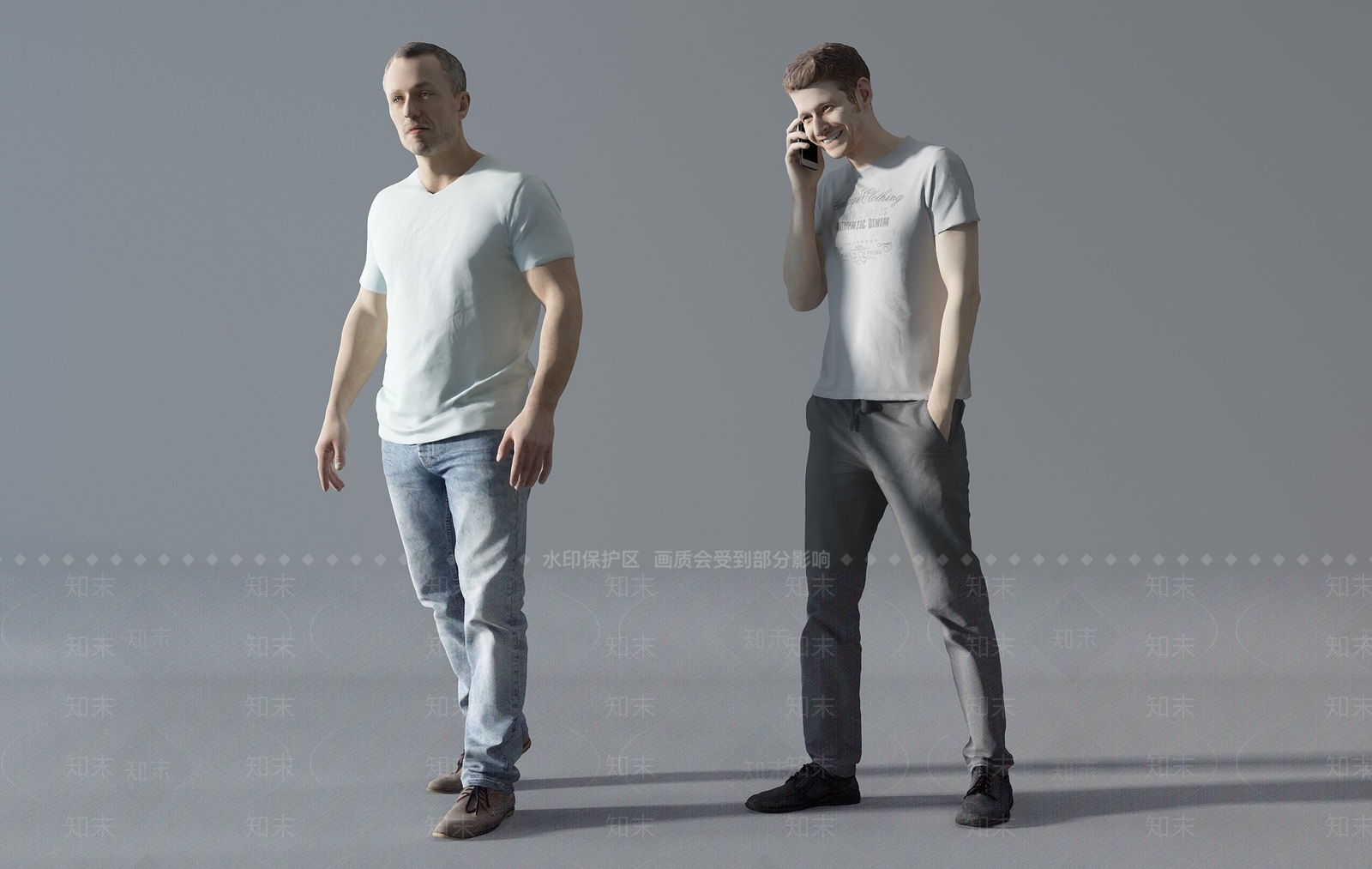 现代男人3D模型下载【ID:1109582537】