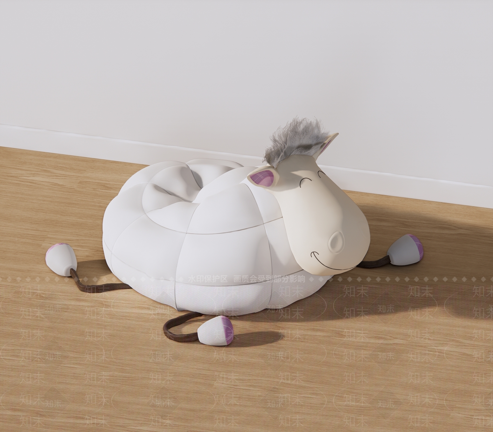 现代儿童懒人沙发SU模型下载【ID:1109578962】