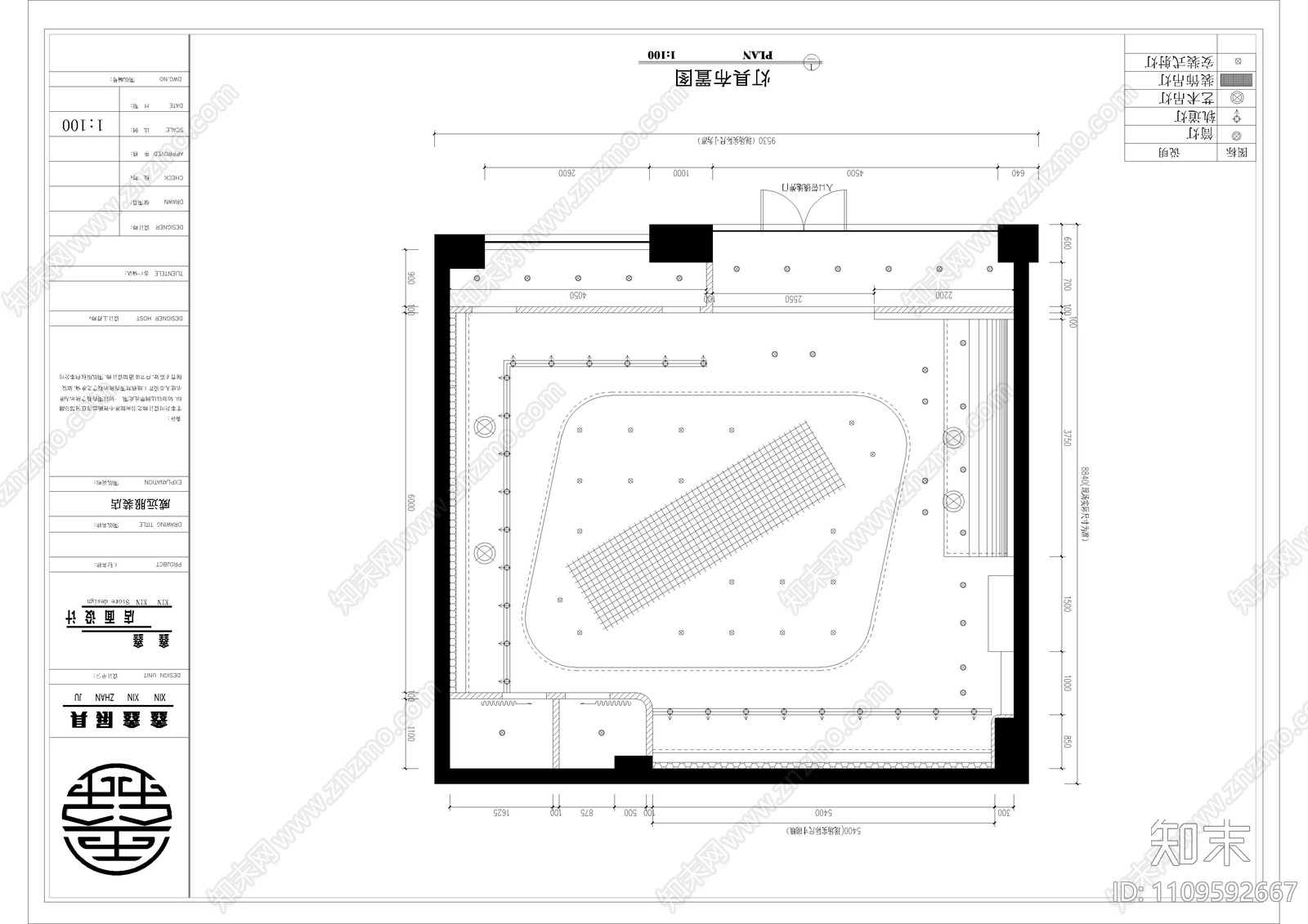 服装店施工图cad施工图下载【ID:1109592667】