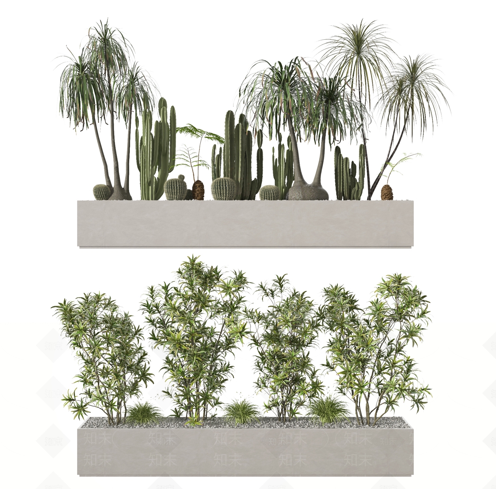 现代花坛3D模型下载【ID:1109598601】