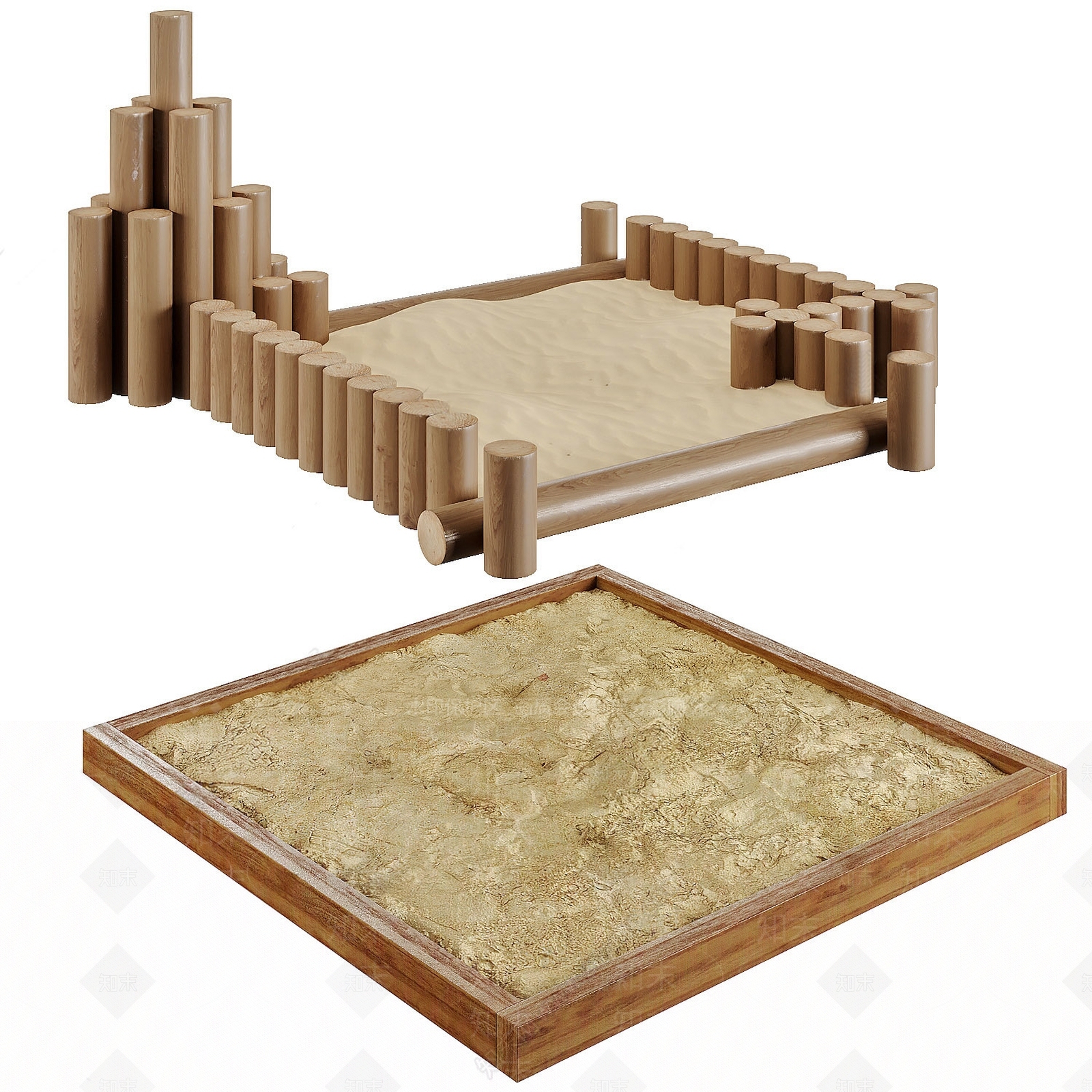 现代沙池SU模型下载【ID:1109599667】