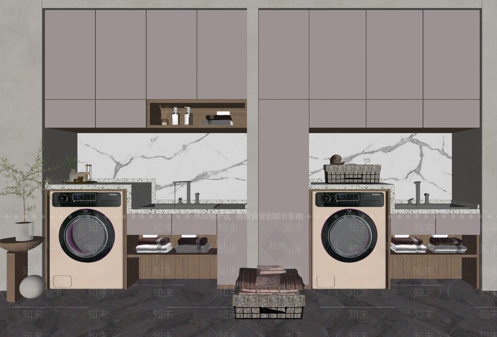 现代浴室柜SU模型下载【ID:1109724404】