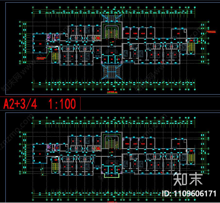 疗养院古建筑图cad施工图下载【ID:1109606171】