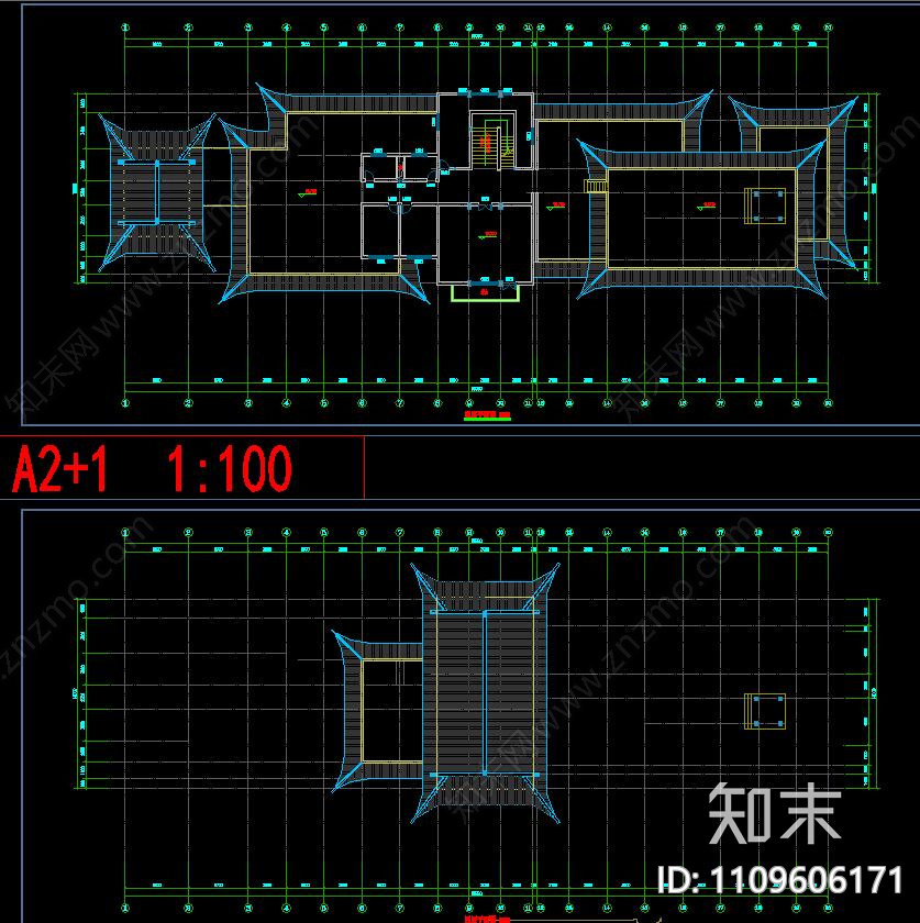 疗养院古建筑图cad施工图下载【ID:1109606171】