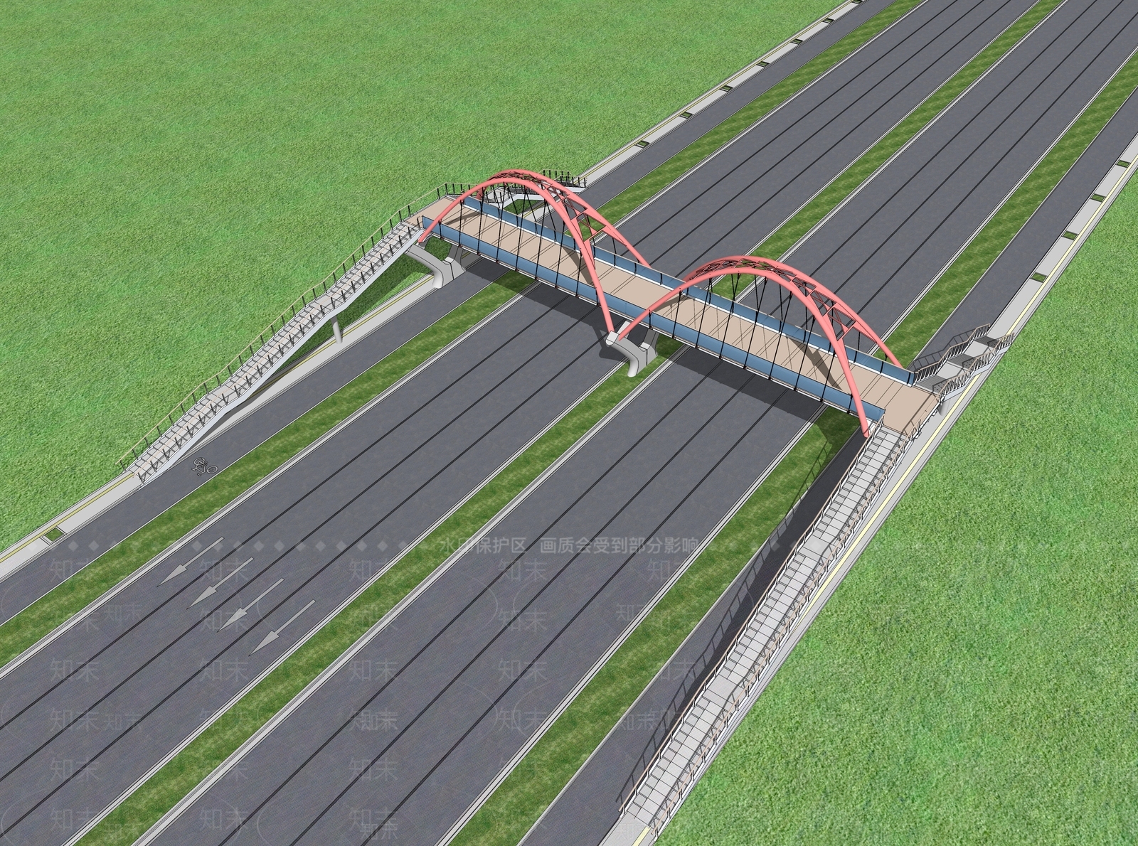 现代天桥SU模型下载【ID:1109609554】