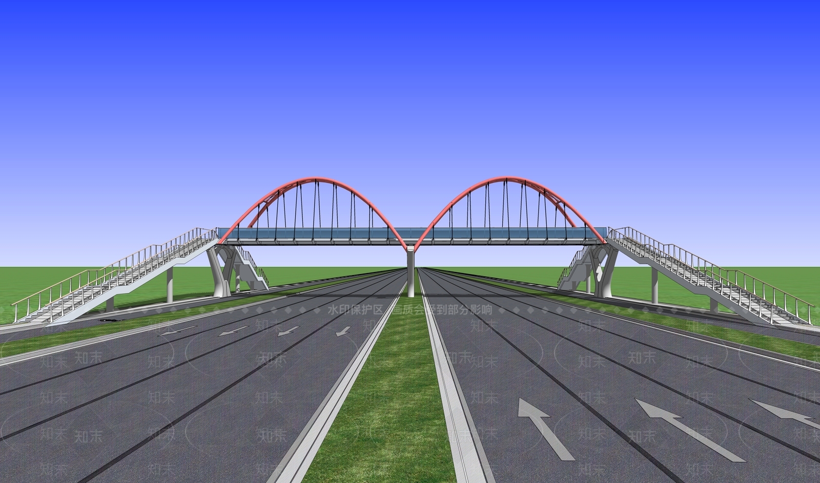 现代天桥SU模型下载【ID:1109609554】