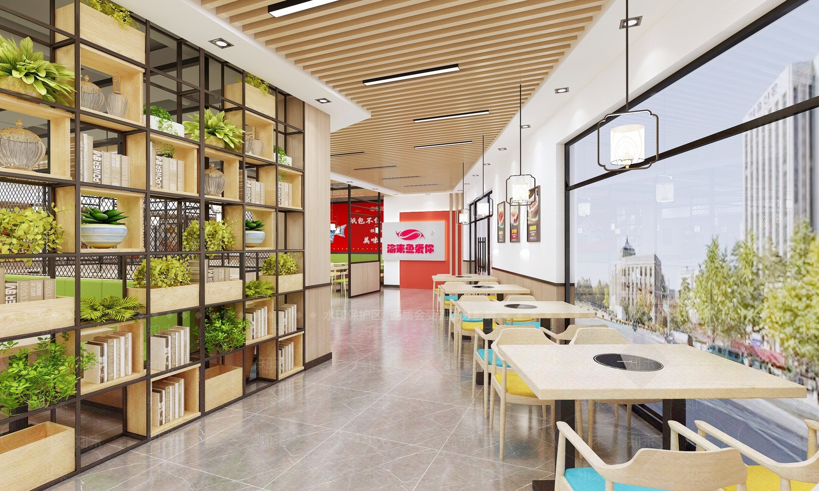 现代火锅店3D模型下载【ID:1109610776】