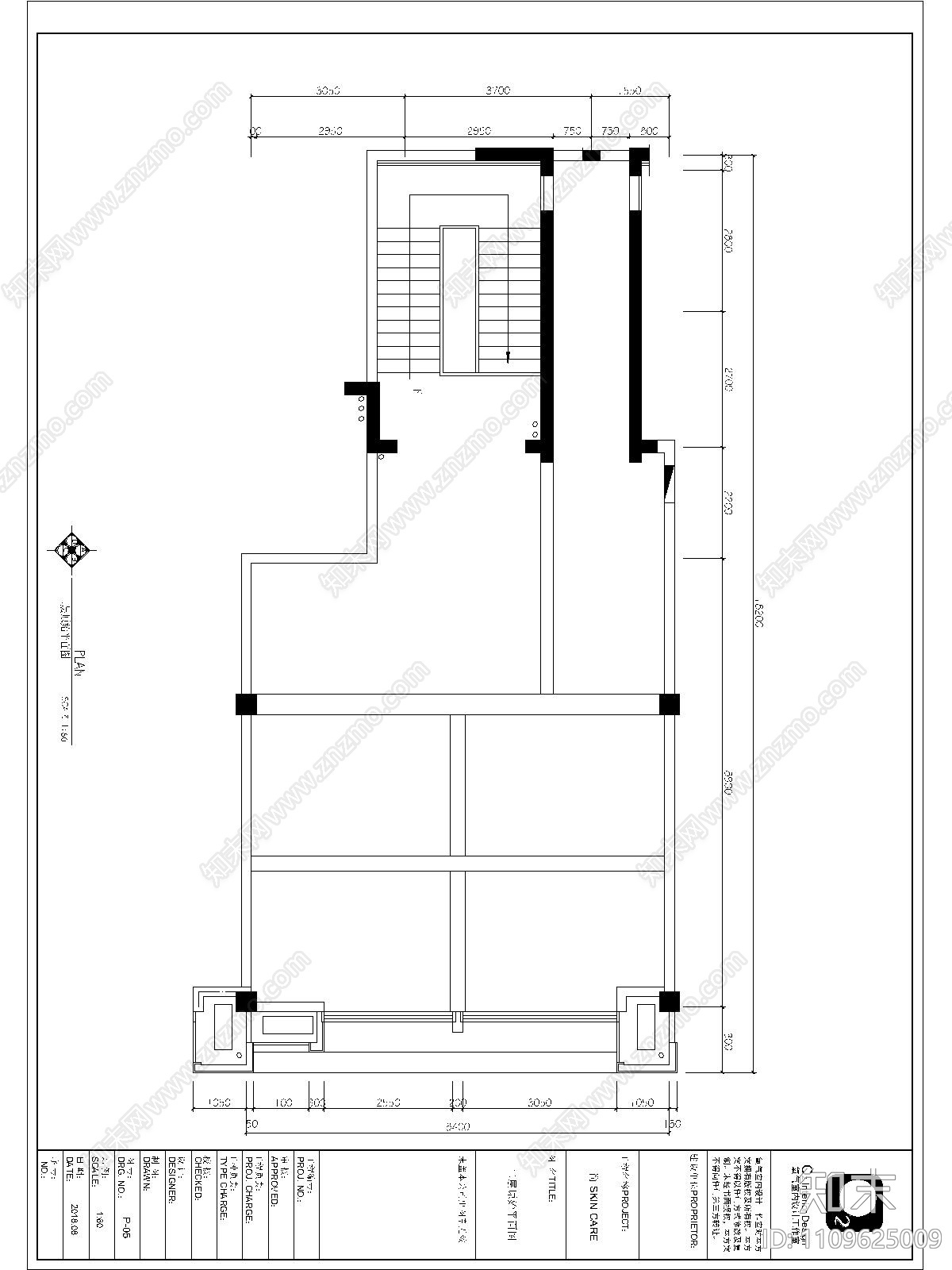 O2氧气空间设计cad施工图下载【ID:1109625009】