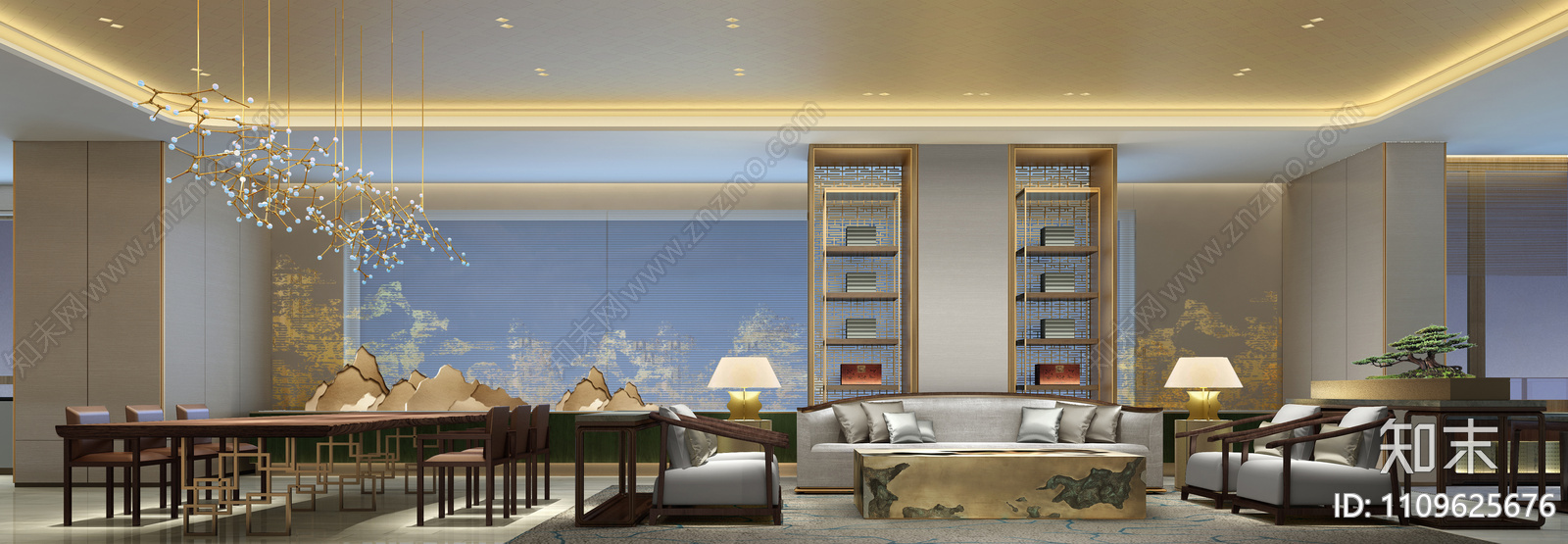 北京万科样板房CAD施工图施工图下载【ID:1109625676】