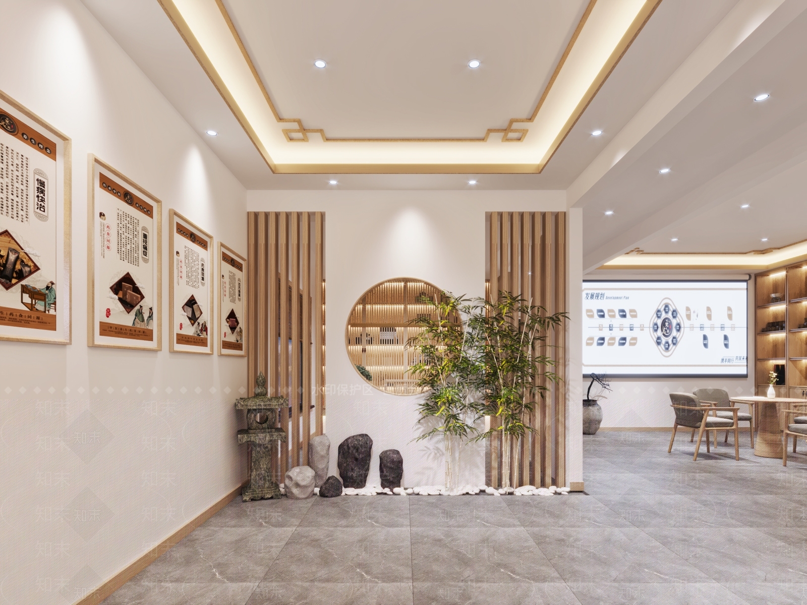 新中式茶馆3D模型下载【ID:1109642775】