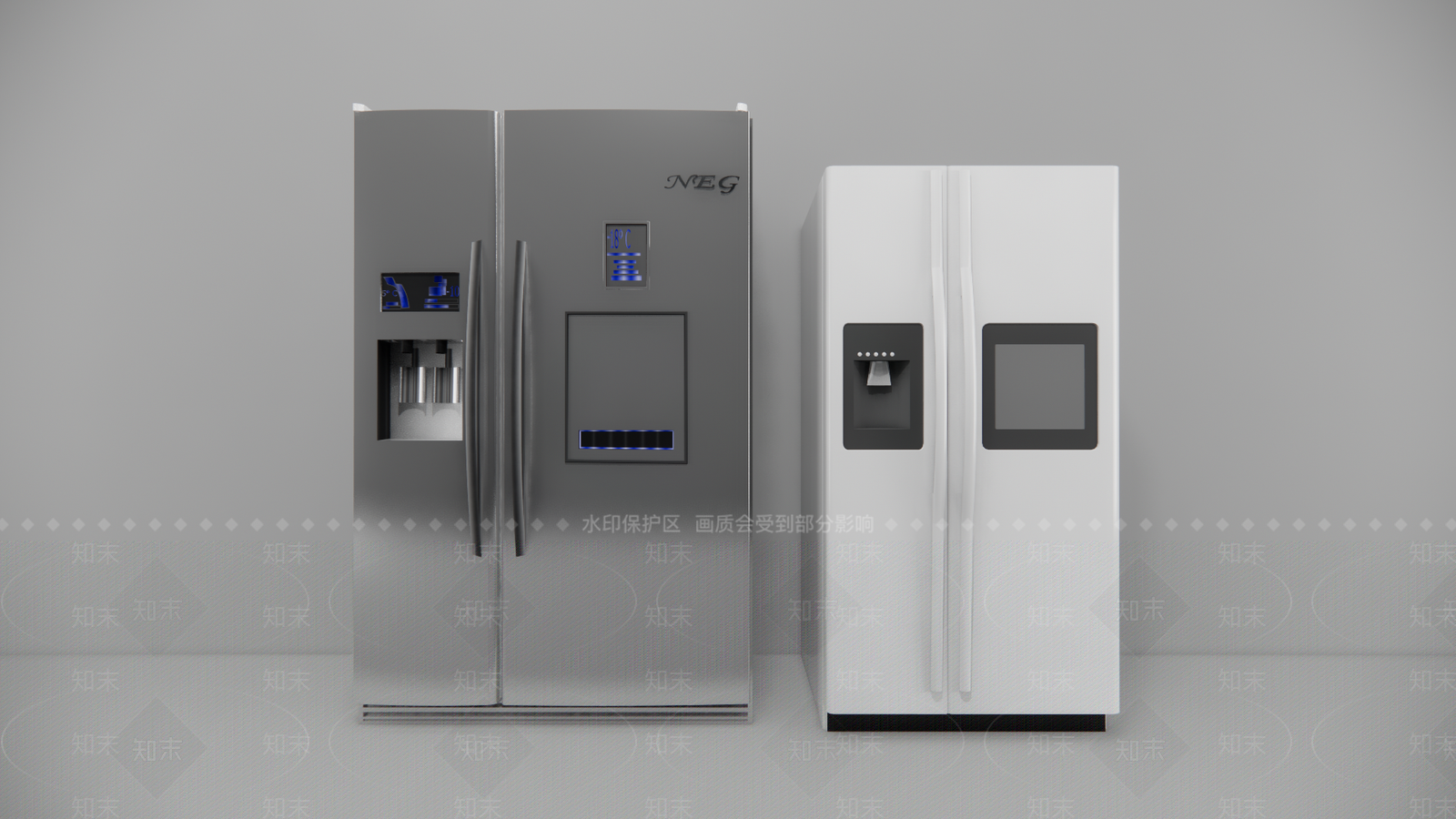 现代冰箱SU模型下载【ID:1109645873】
