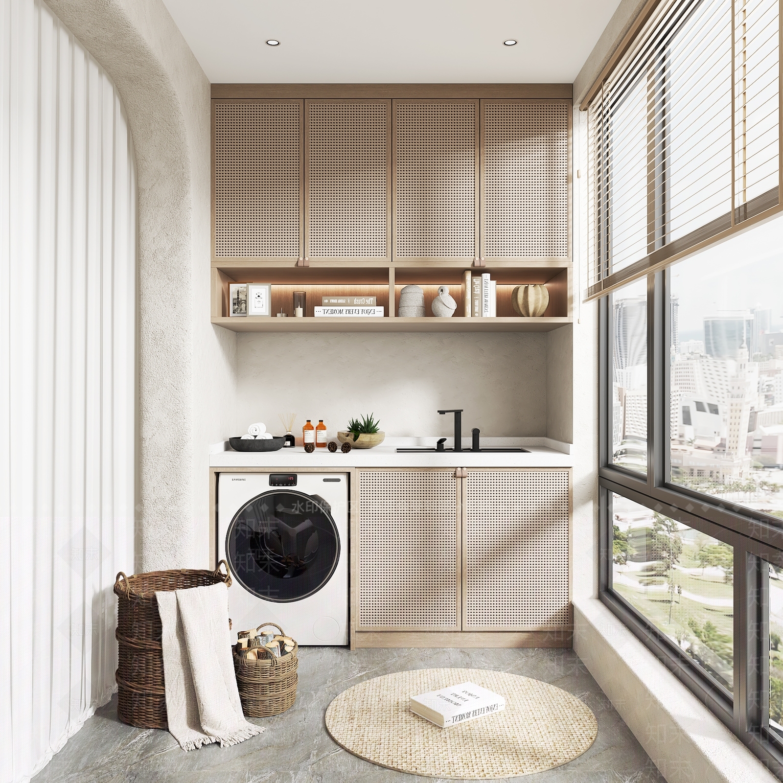 侘寂家居阳台SU模型下载【ID:1109683974】