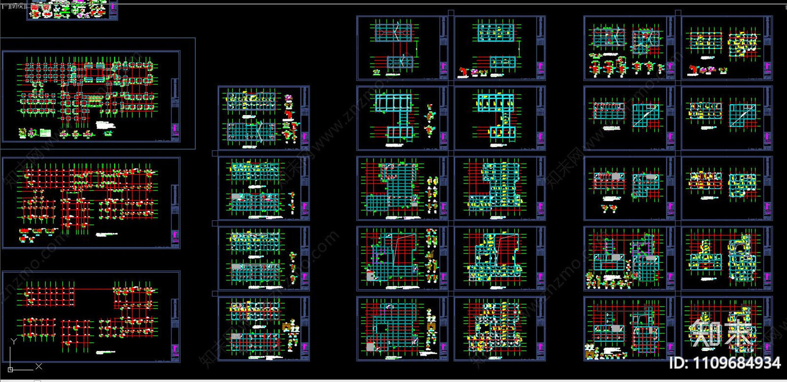 建筑结构图施工图下载【ID:1109684934】