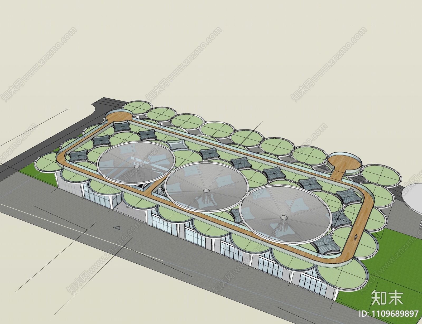 现代其他商业建筑SU模型下载【ID:1109689897】