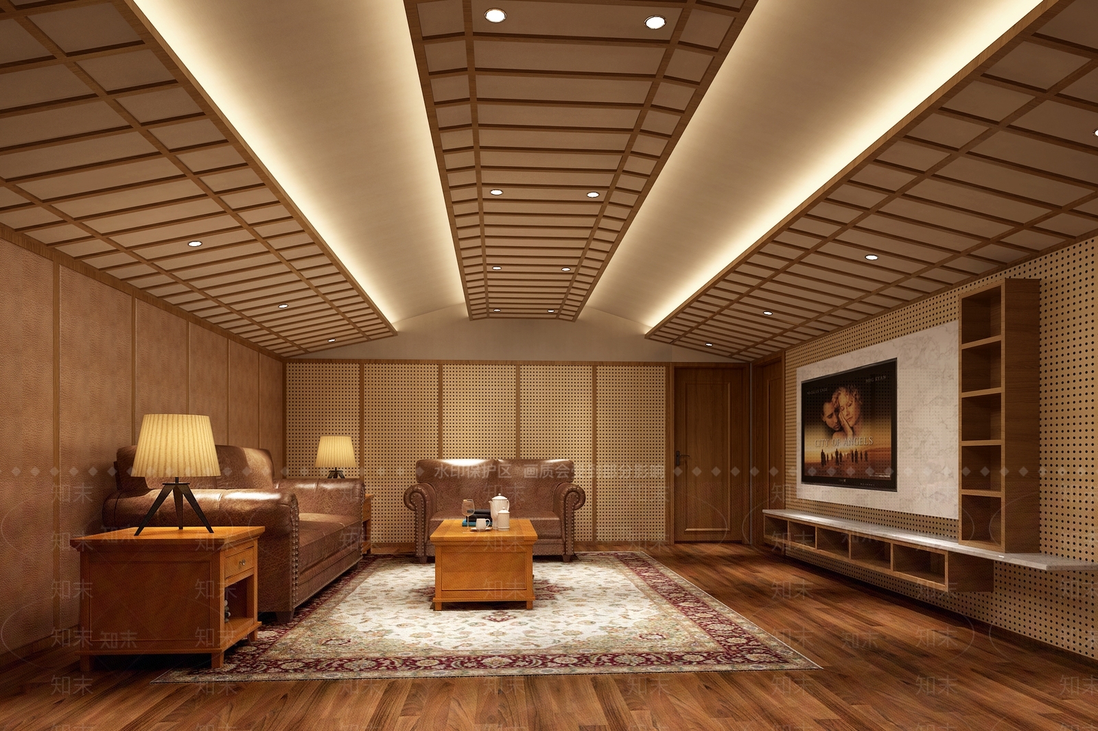 美式家居影音室3D模型下载【ID:1109701479】