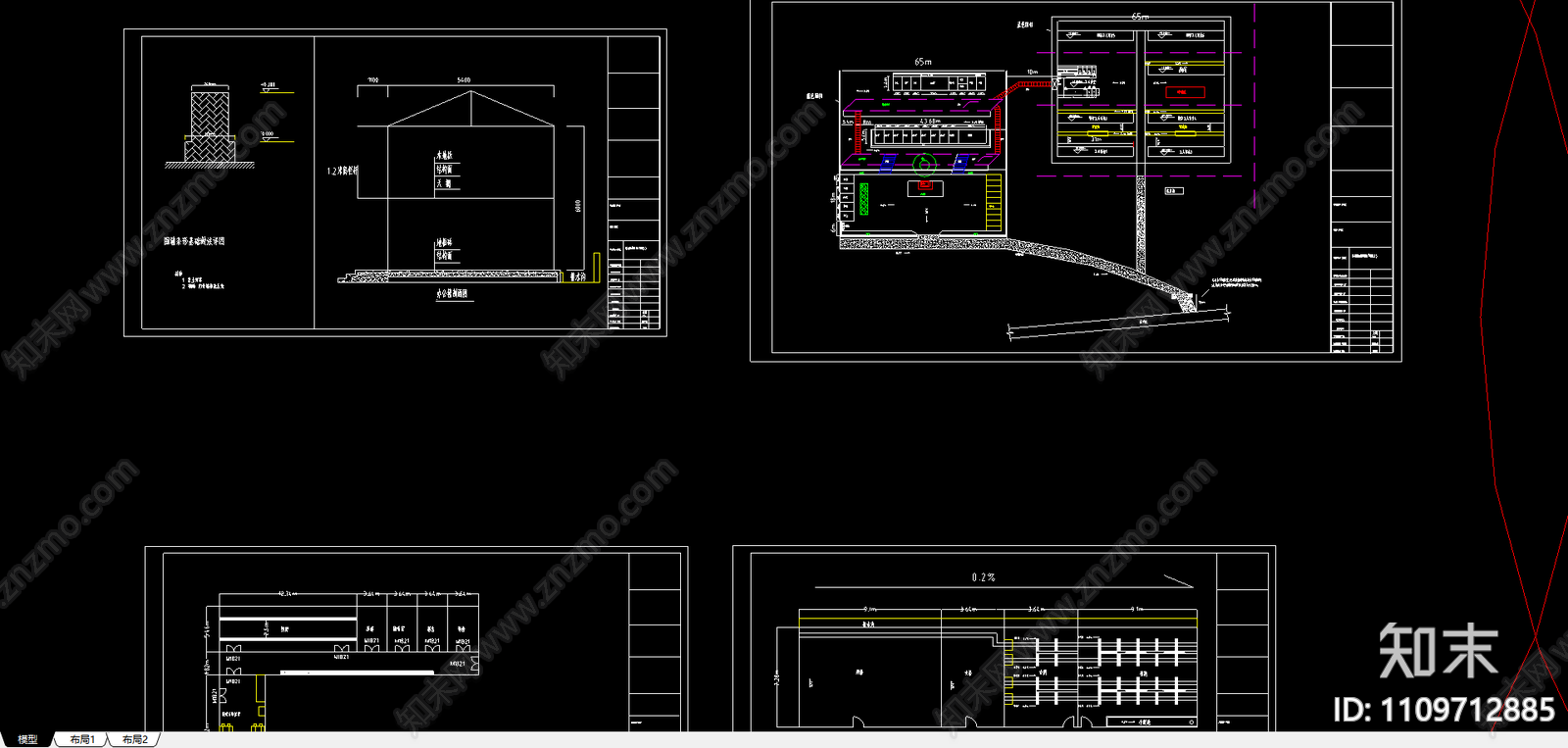 施工现场生活区临建施工现场平面布置图施工图下载【ID:1109712885】