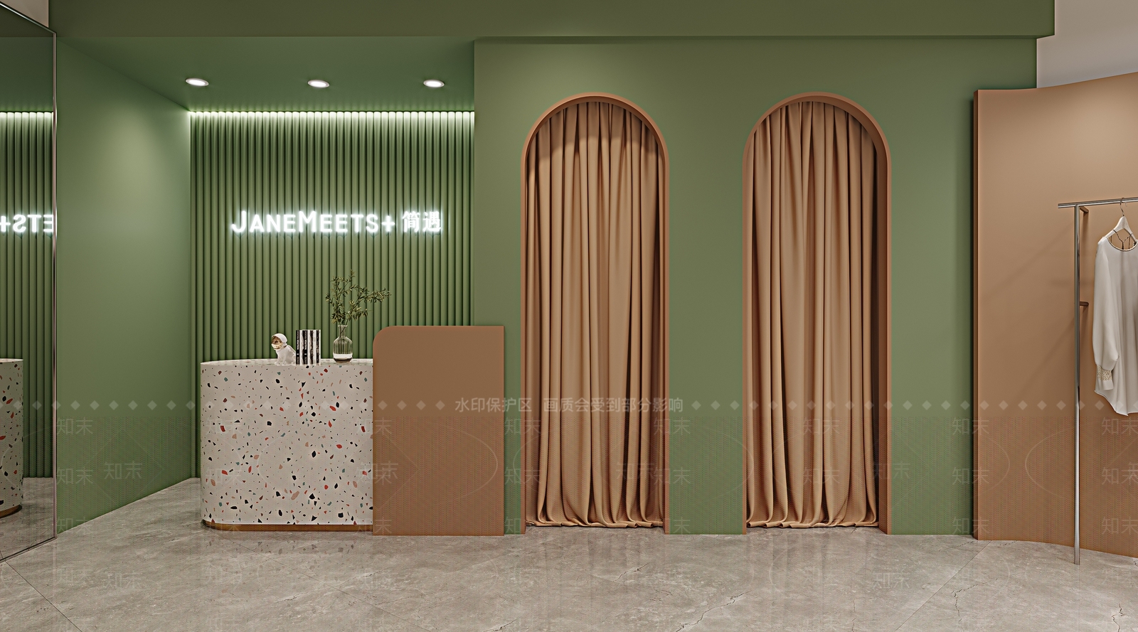 现代女装店3D模型下载【ID:1109718335】
