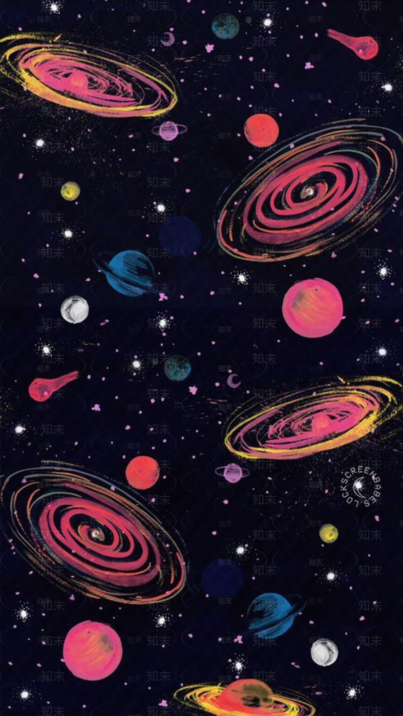 儿童房太空宇宙壁纸贴图下载【ID:1109721137】