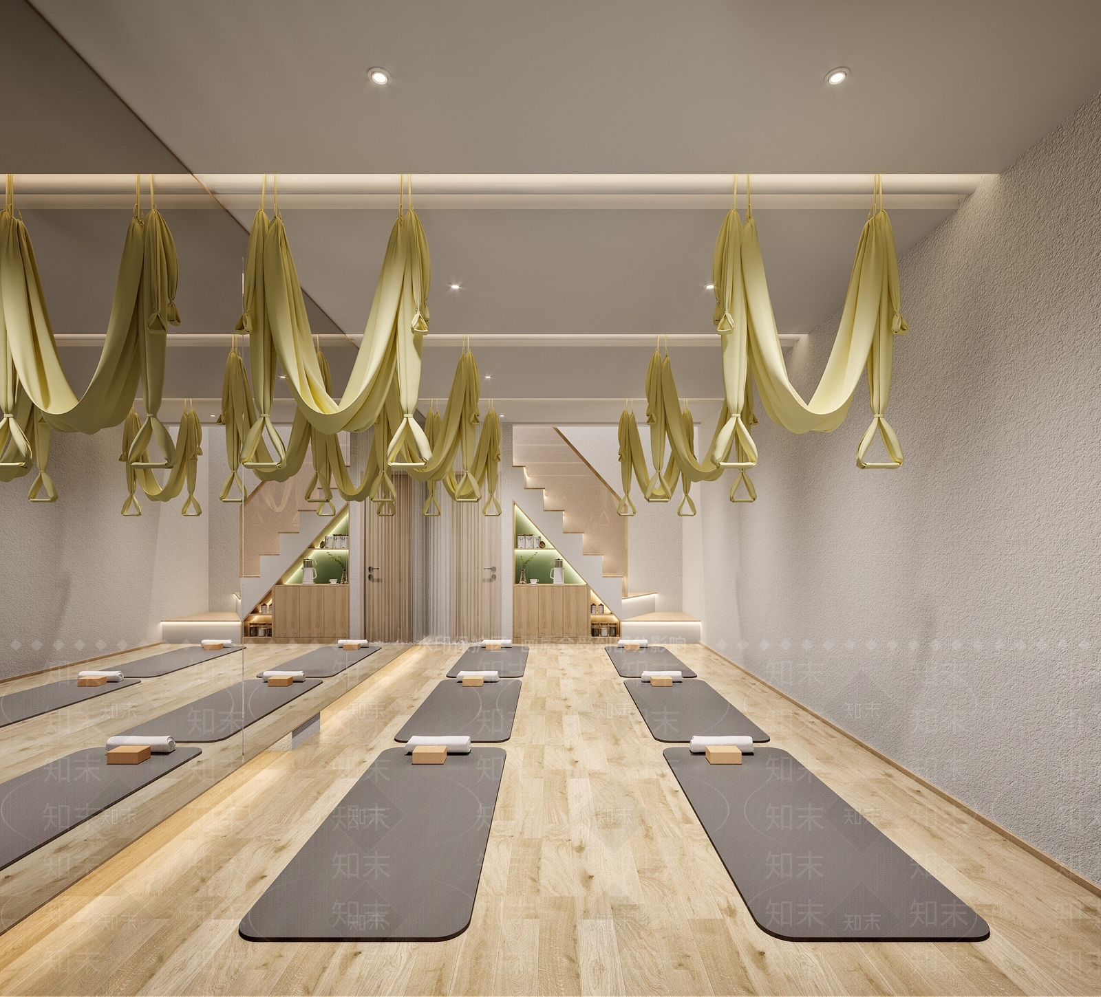 现代瑜伽室3D模型下载【ID:1109724051】