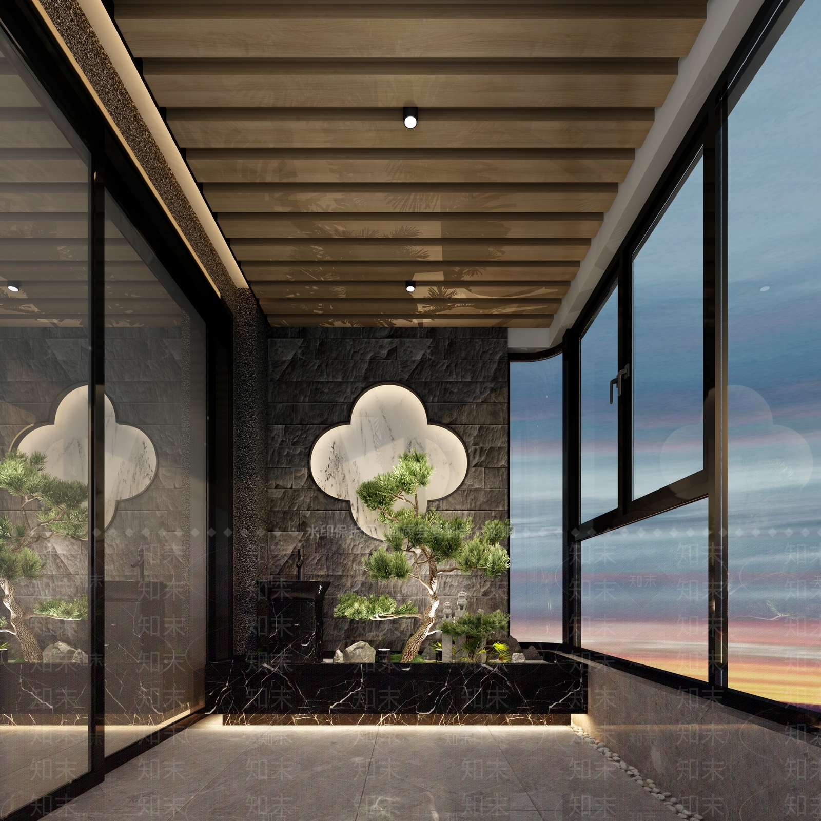 现代家居阳台3D模型下载【ID:1109731257】