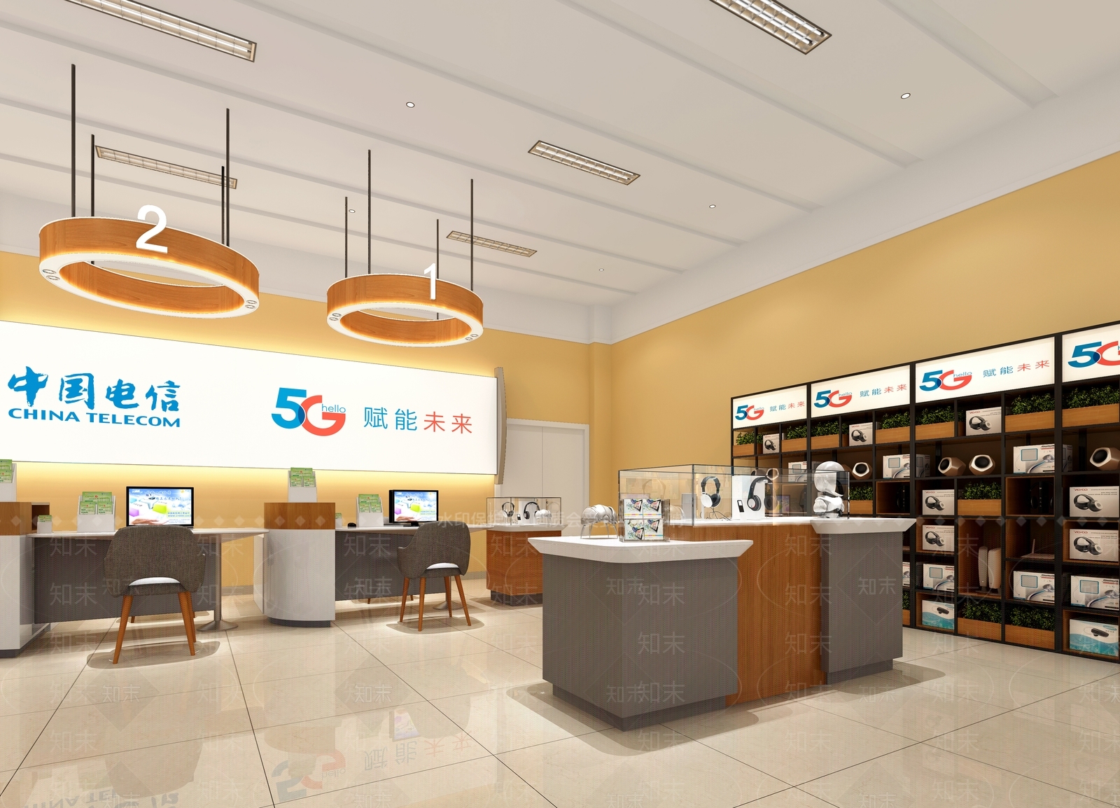 现代数码店3D模型下载【ID:1109734641】