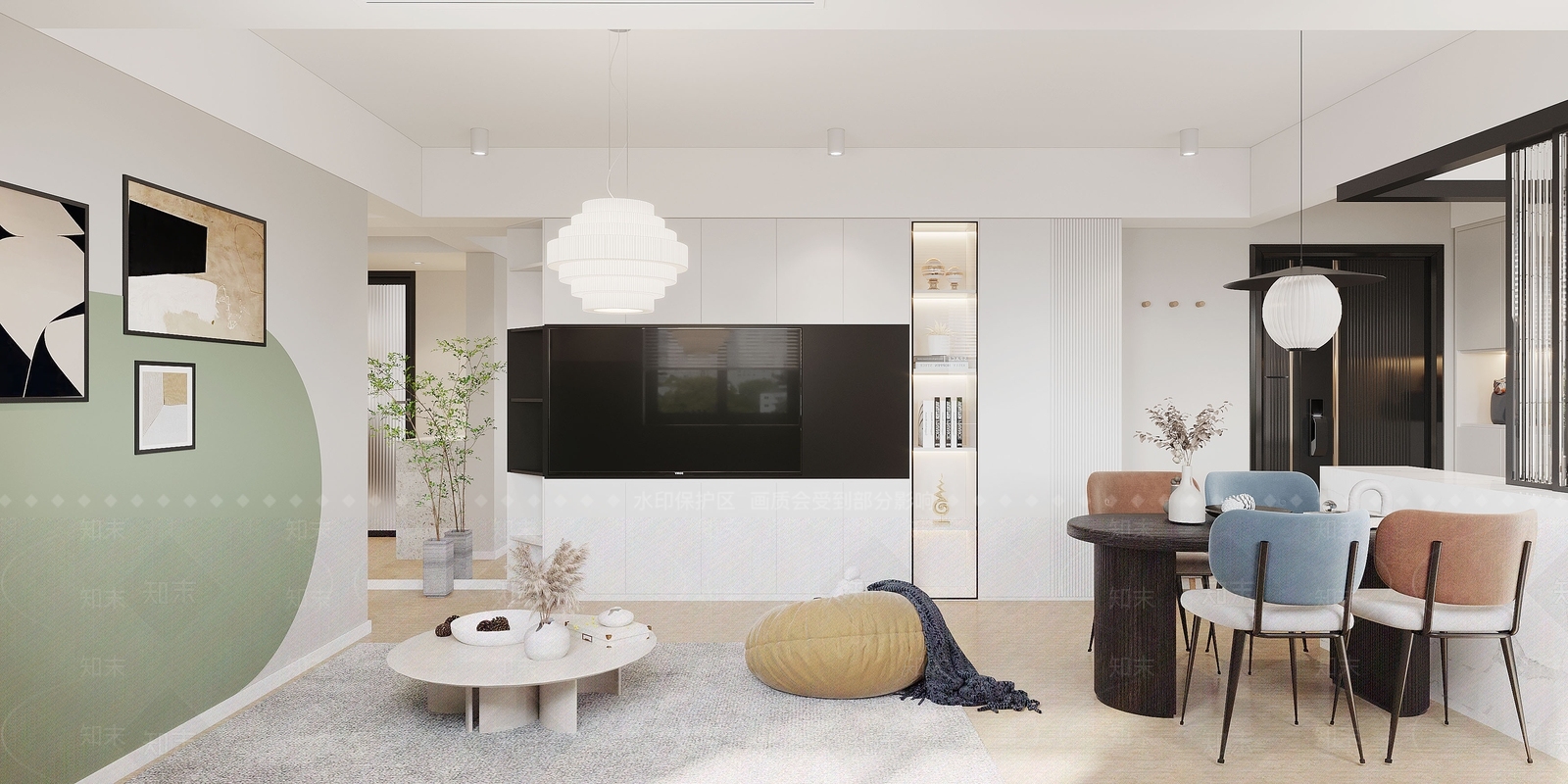 现代单身公寓3D模型下载【ID:1109736090】