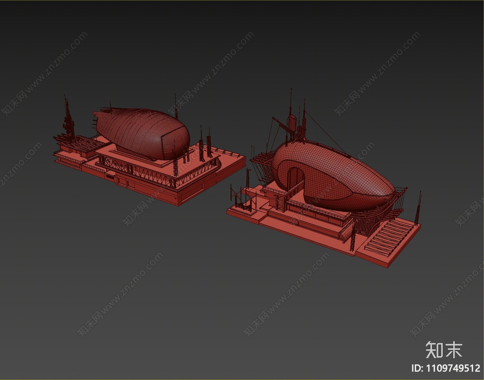 现代未来城市3D模型下载【ID:1109749512】