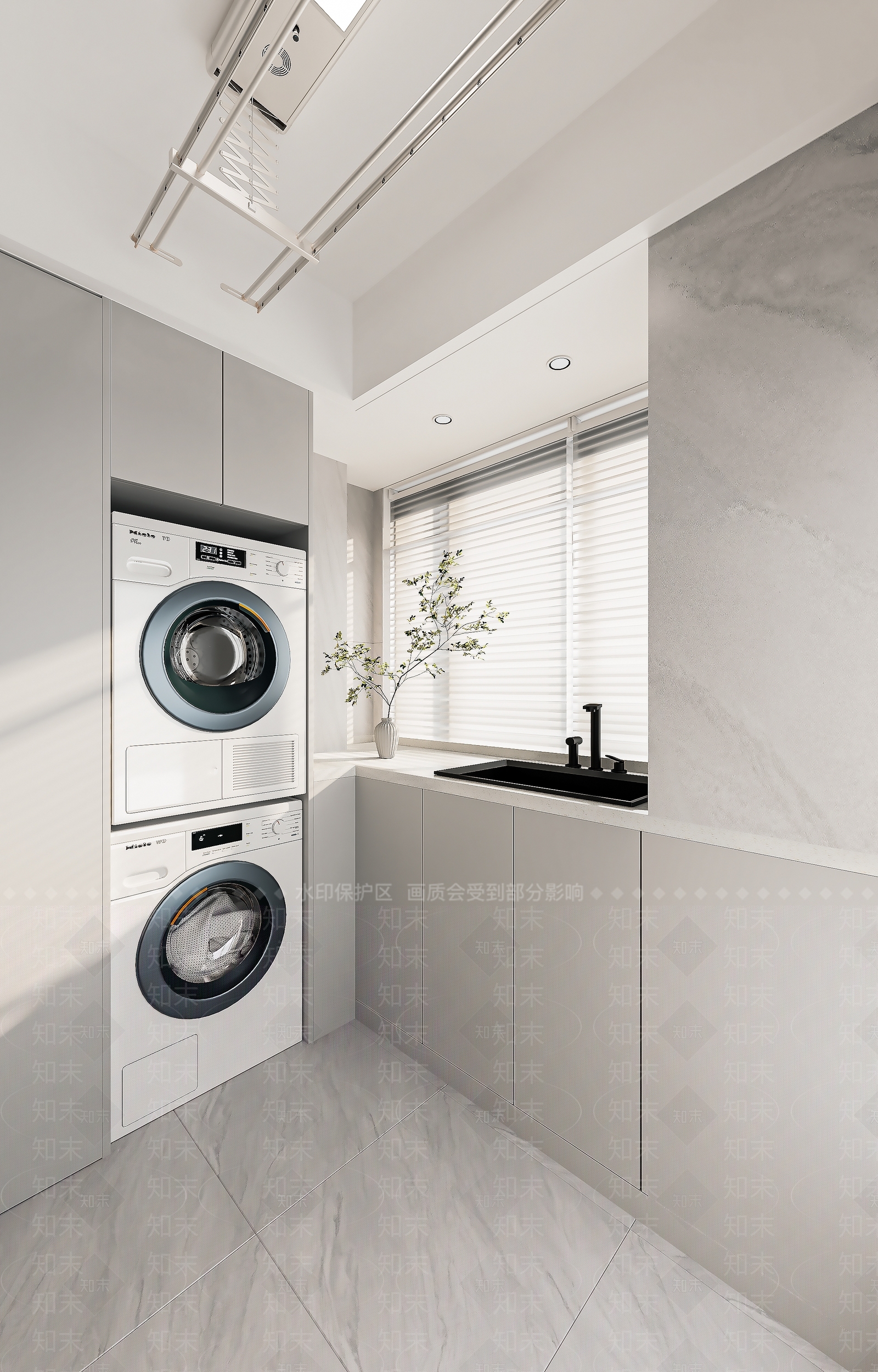 现代家居阳台3D模型下载【ID:1109751251】