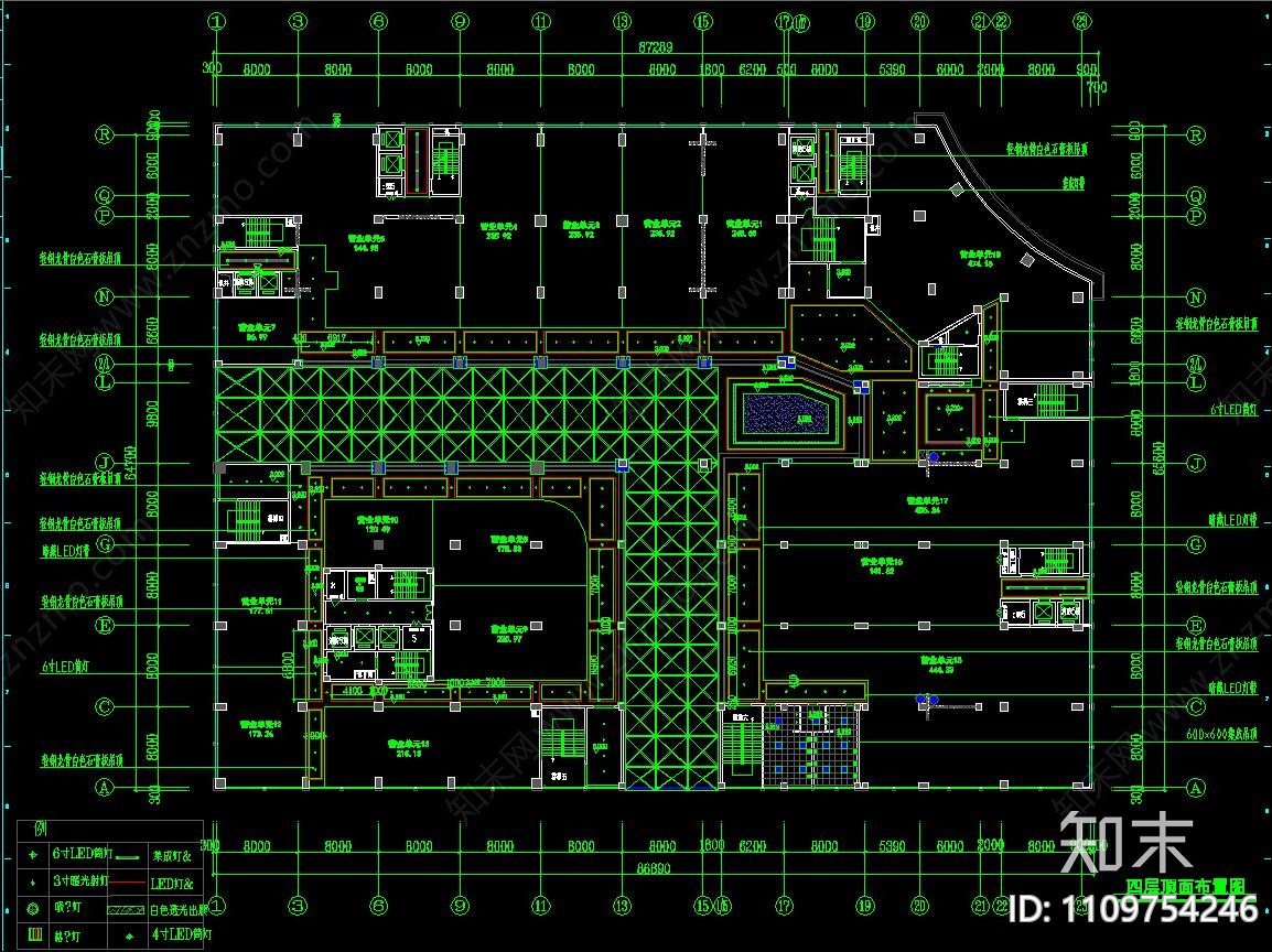 商业建材市场内装修设计cad施工图下载【ID:1109754246】