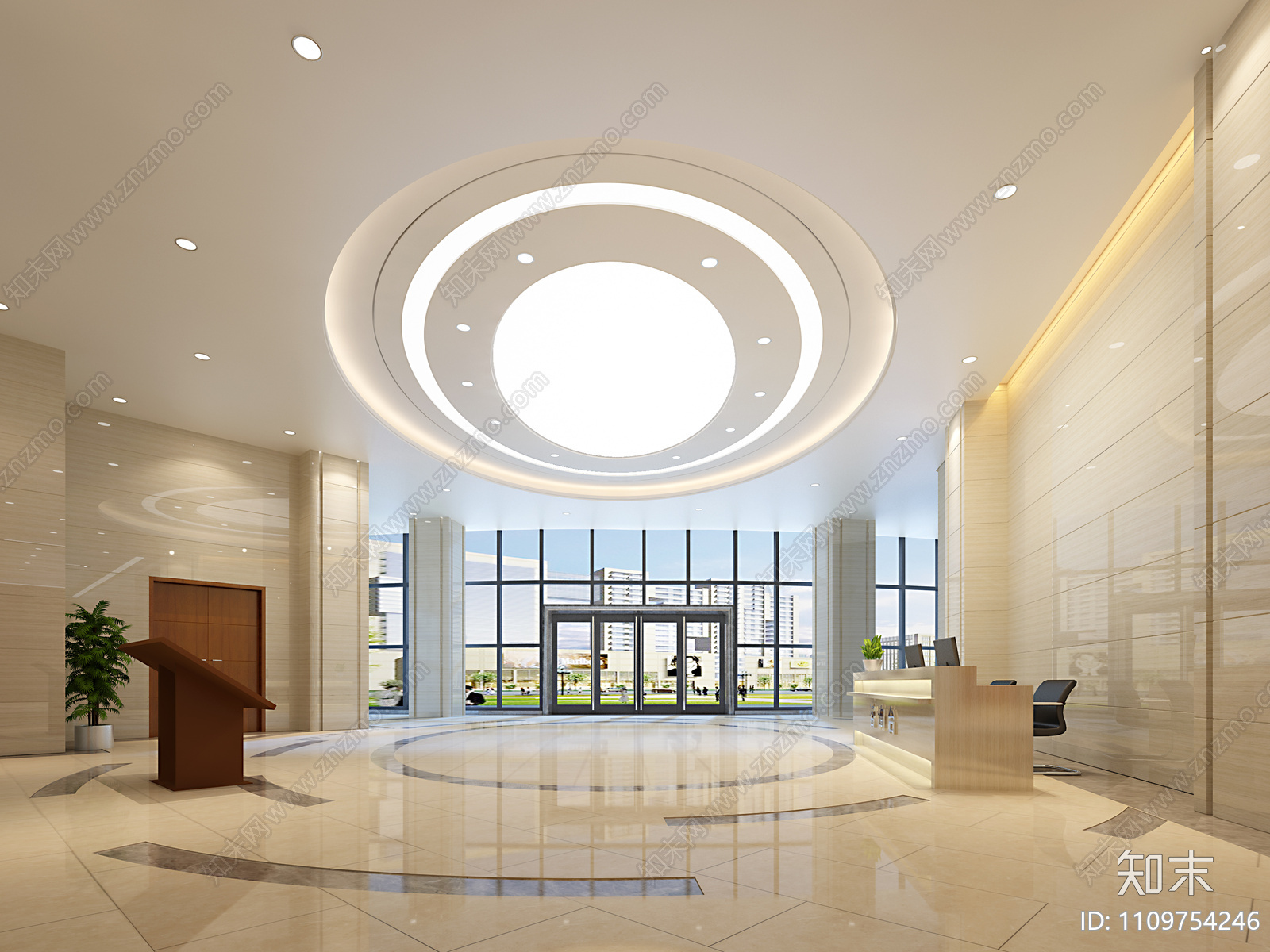 商业建材市场内装修设计cad施工图下载【ID:1109754246】