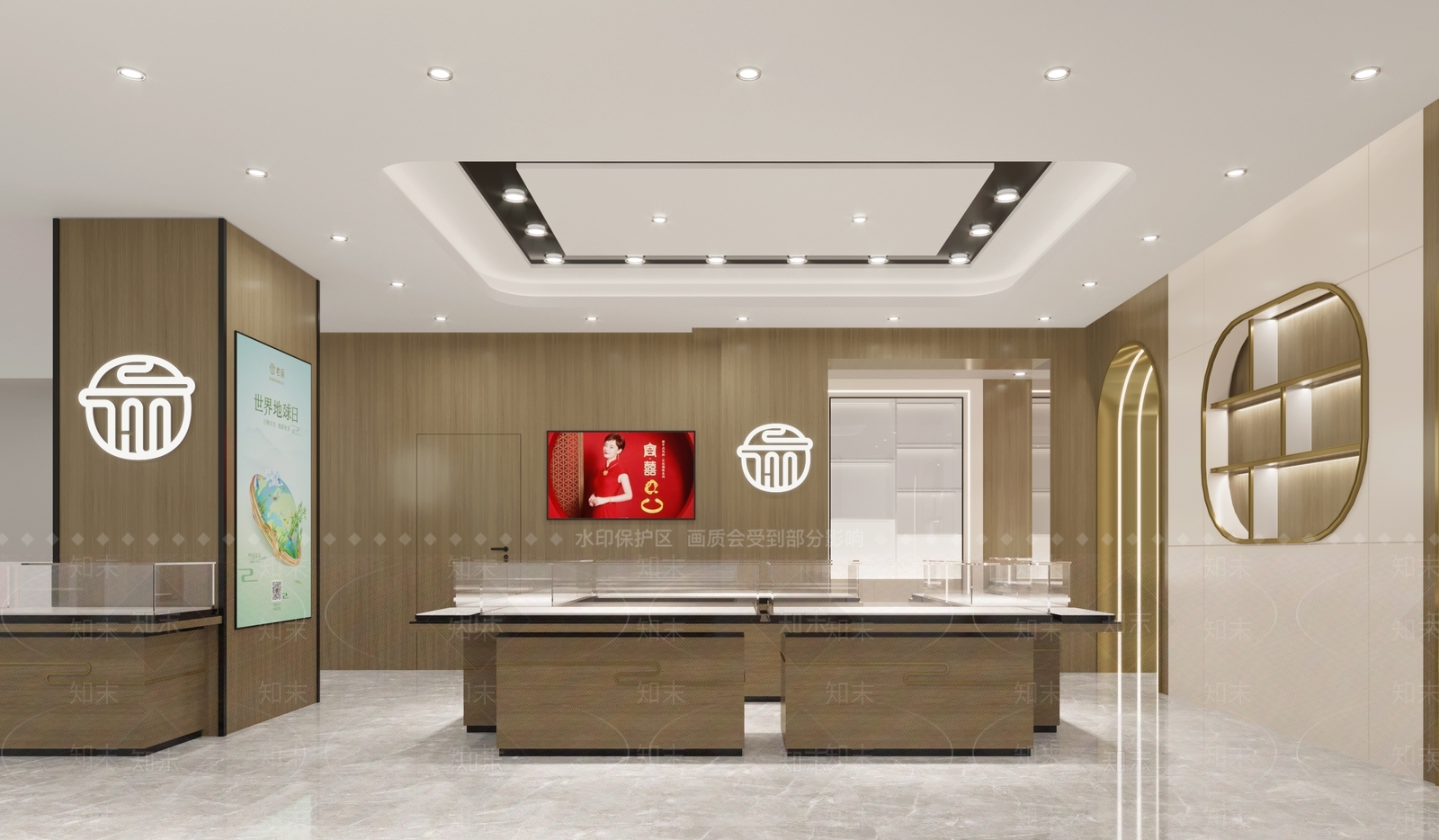 现代珠宝店3D模型下载【ID:1109804957】