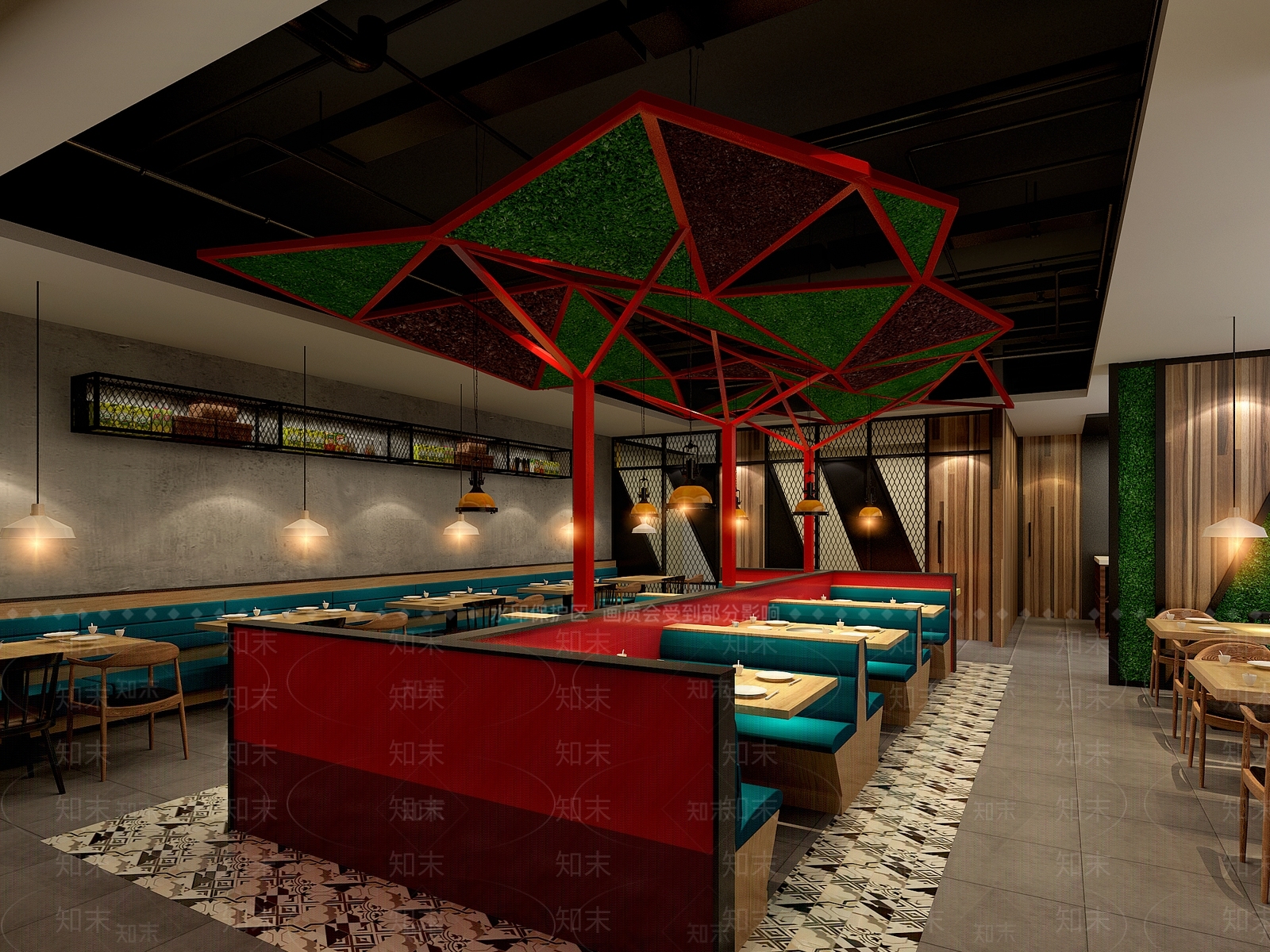 现代火锅店3D模型下载【ID:1109765886】