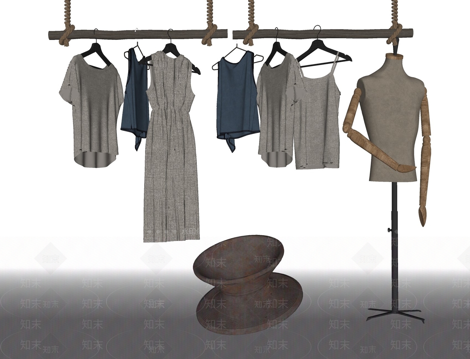 现代服装SU模型下载【ID:1109766428】