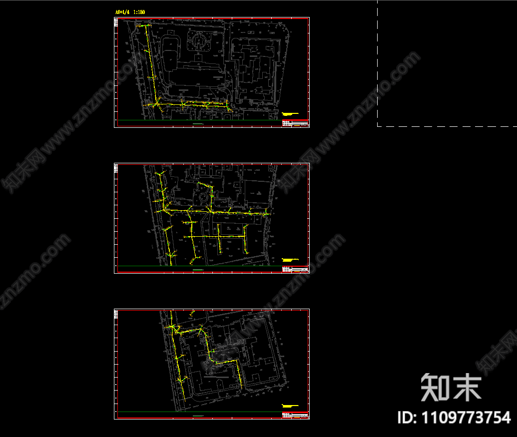 小区微改造项目给排水施工图cad施工图下载【ID:1109773754】