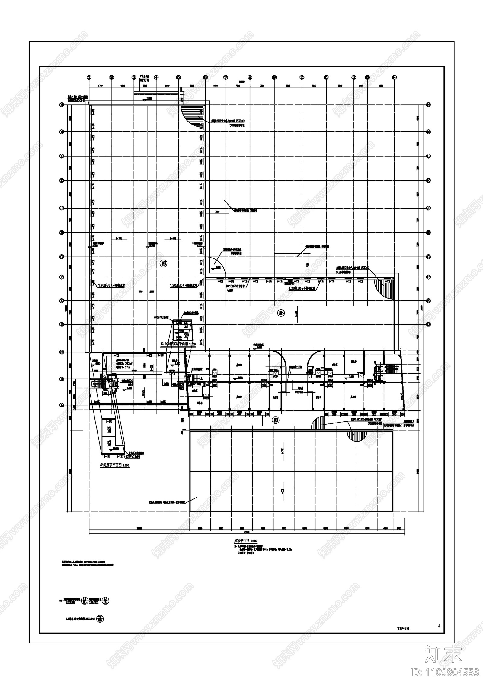 国宴大酒楼结施cad施工图下载【ID:1109804553】