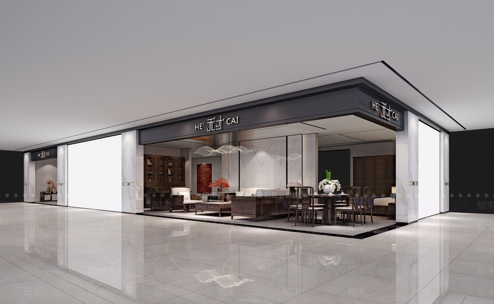 新中式家居专卖店3D模型下载【ID:1109779314】