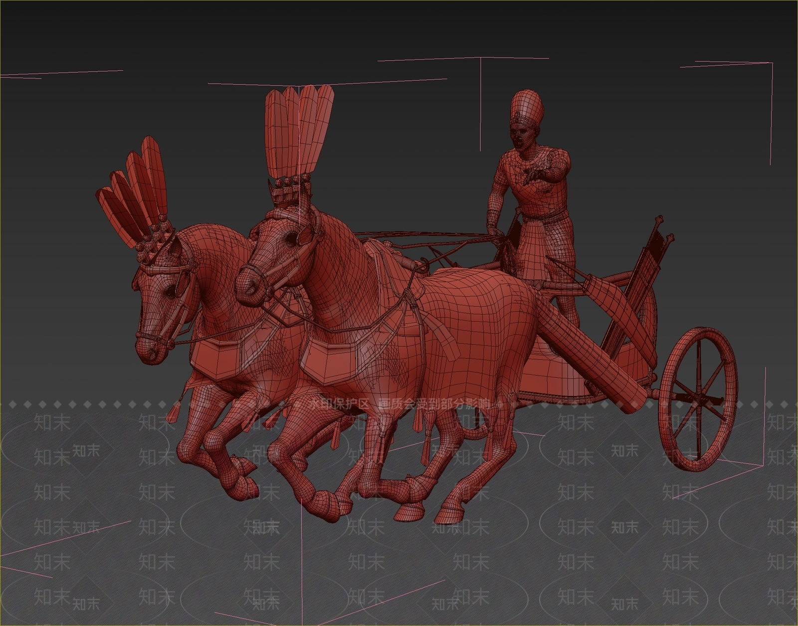 欧式古典埃及人像3D模型下载【ID:1109781514】