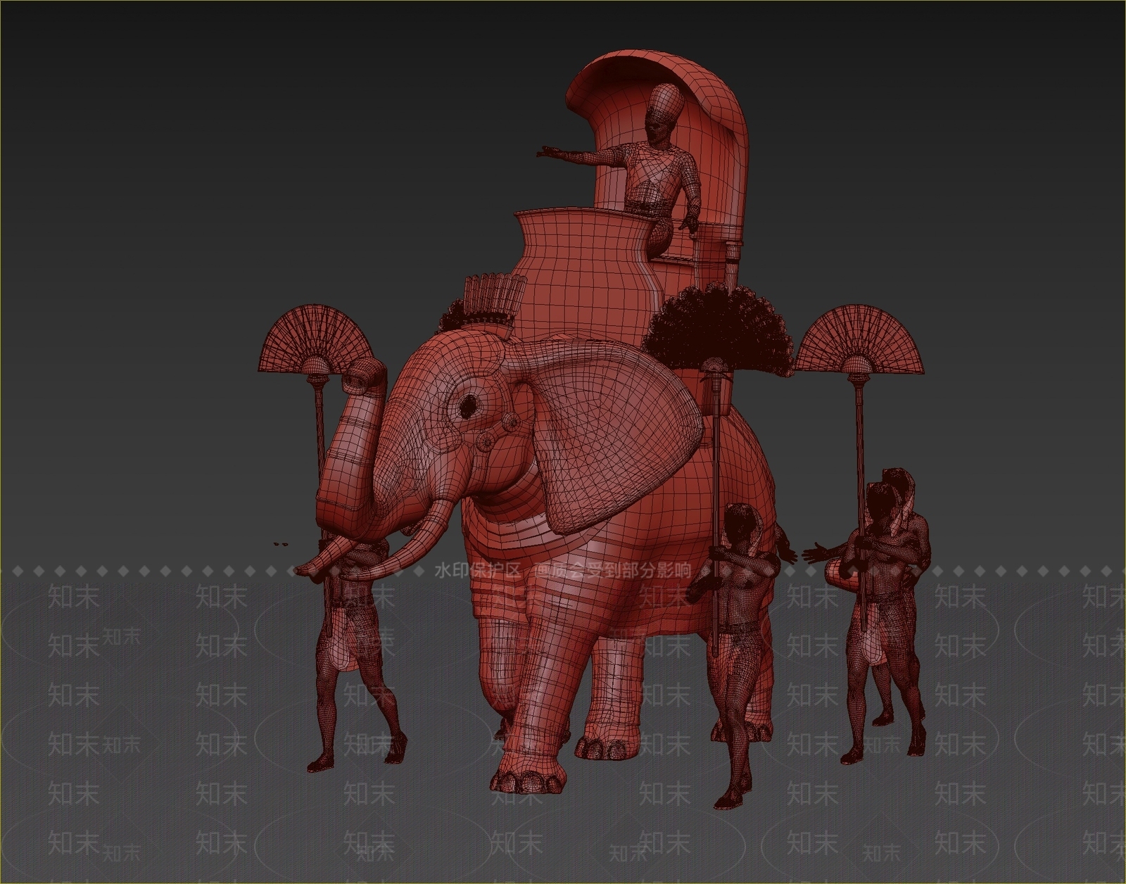 欧式古典埃及人像3D模型下载【ID:1109781682】