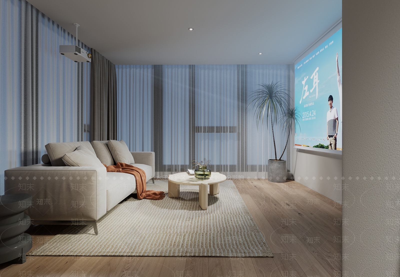 现代家居影音室3D模型下载【ID:1109789180】
