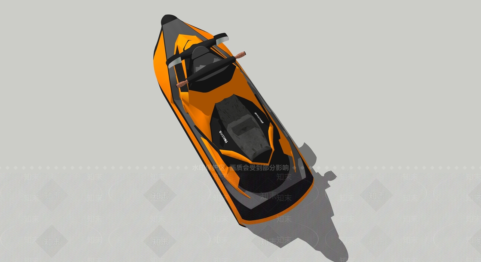 现代摩托艇SU模型下载【ID:1109796565】