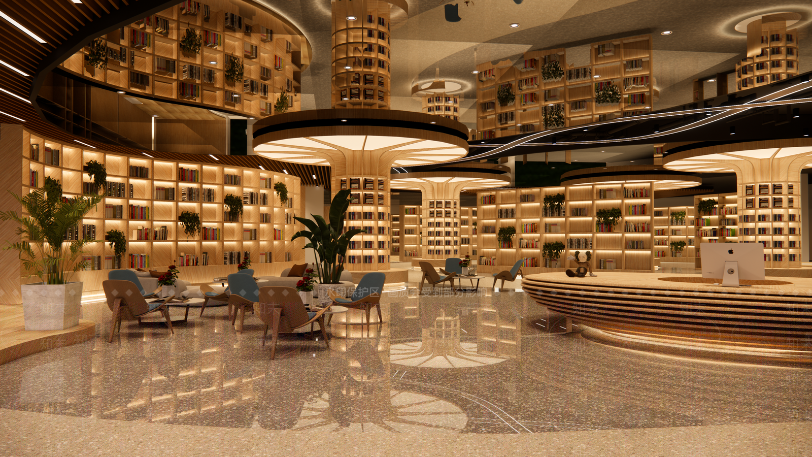 现代书店SU模型下载【ID:1109797089】