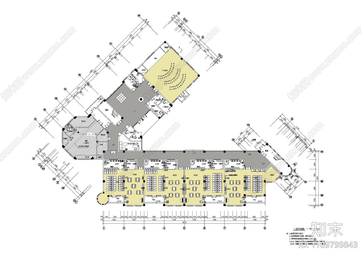 学校幼儿园室内设计cad施工图下载【ID:1109799843】