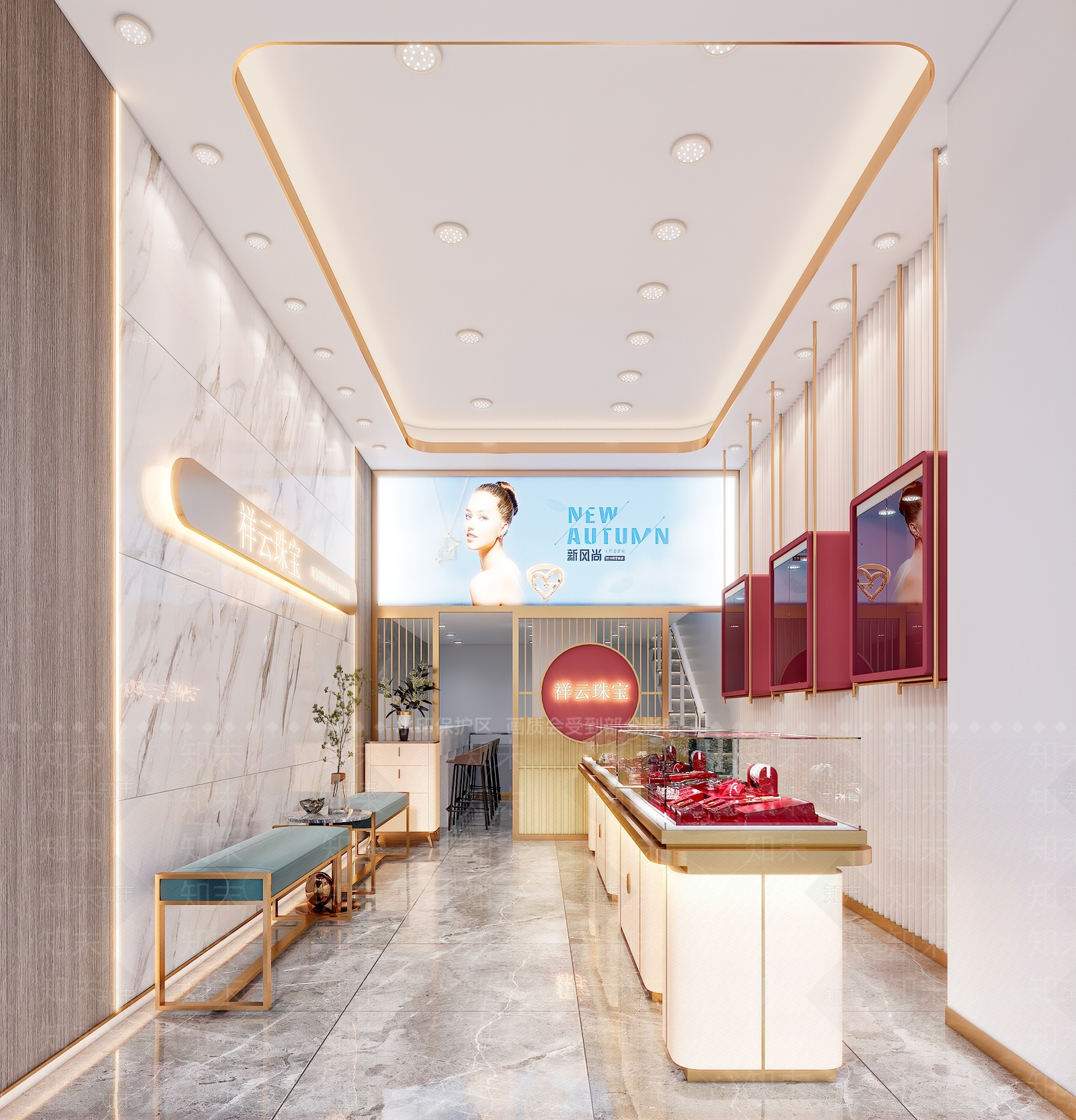 现代珠宝店3D模型下载【ID:1109804867】