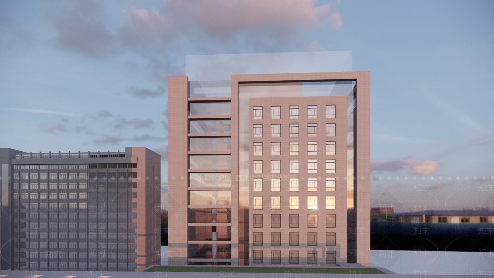 现代医疗建筑SU模型下载【ID:1109818151】