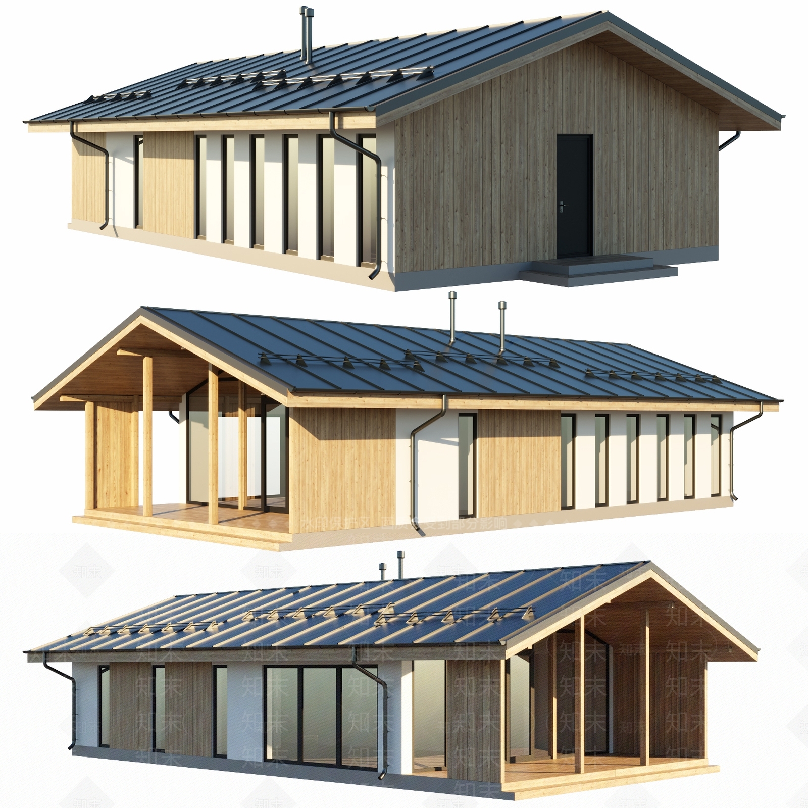 现代住宅外观3D模型下载【ID:1109821876】